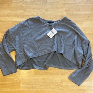 Cropped Super soft Gray Sweater